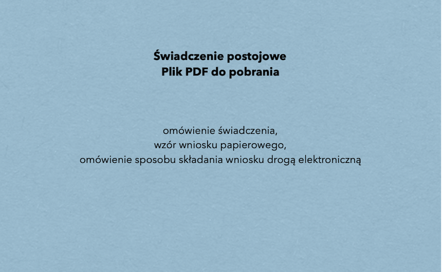 Wniosek o świadczenie postojowe z omówieniem. Świadczenie postojowe dla kogo. Wzór wniosku o świadczenie postojowe.