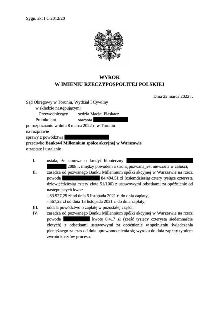 Pomoc frankowiczom Toruń. Kancelaria frankowa Bydgoszcz.