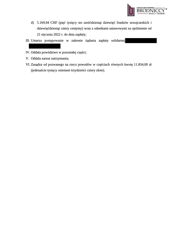 Frankowicze wygrywają z Raiffeisen Bank. Unieważnienie kredytu frankowego2