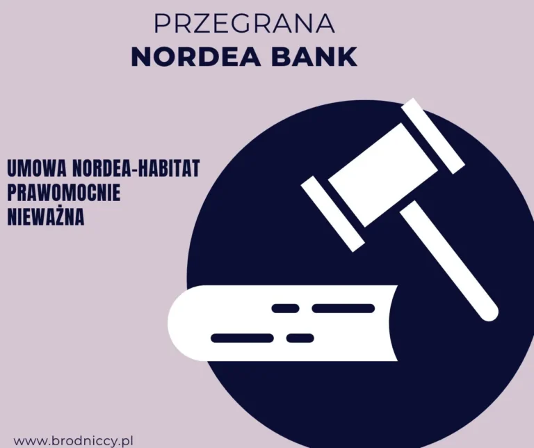 Umowa Nordea 2011 nieważna. Kolejny wyrok przeciwko PKO BP