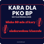 Decyzja Prezesa UOKiK wobec PKO BP – kara blisko 80 mln zł za niedozwolone klauzule