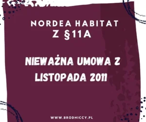 Nordea Habitat §11a, który nie wyjaśniał mechanizmu kursów