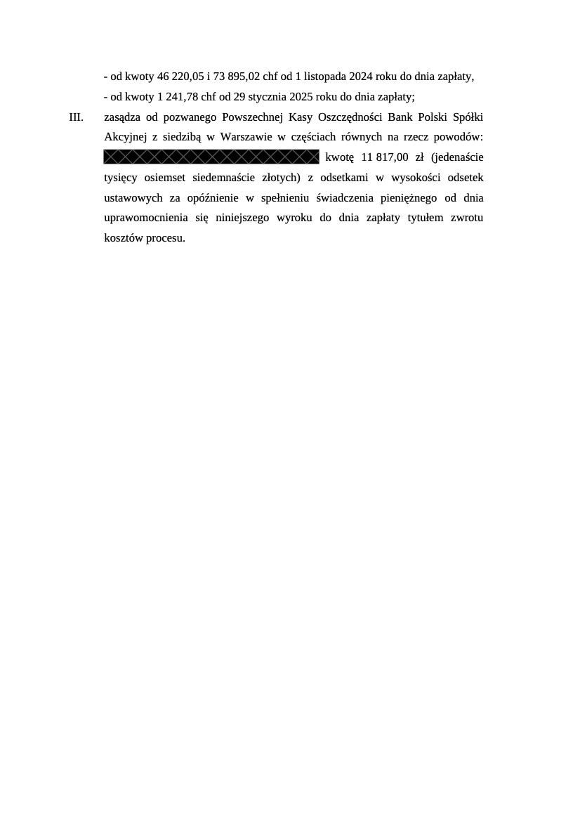 Wyrok PKO BP / Nordea-Habitat – nieważność kredytu denominowanego, Sąd Okręgowy w Toruniu, 3 czerwca 2025 r., sygn. I C 3639/24 – strona 2