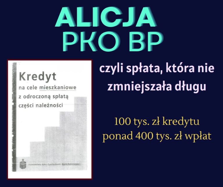 alicja pko bp kredyt na cele mieszkaniowe z odroczoną spłatą części należności