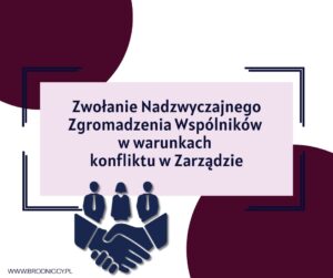 Zwołanie Nadzwyczajnego Zgromadzenia Wspólników w warunkach konfliktu w Zarządzie